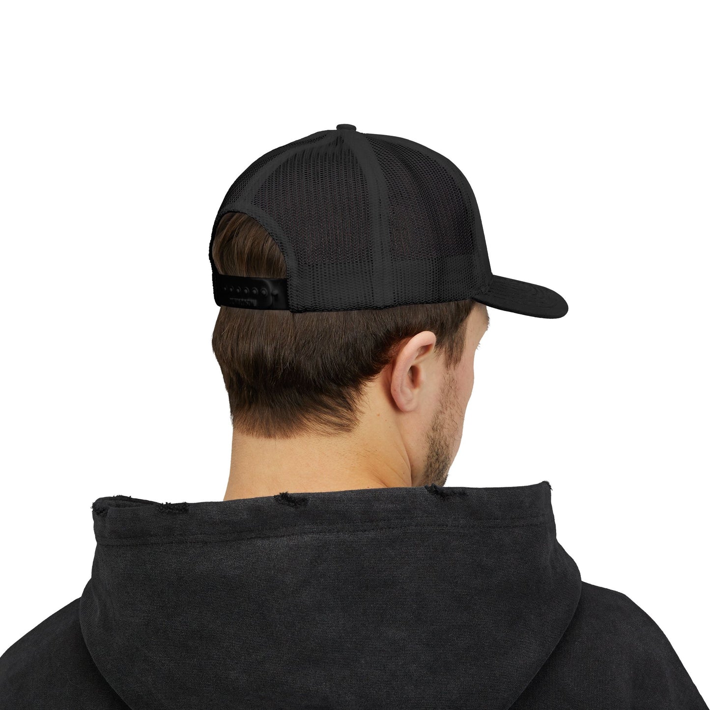 Crown Graffiti Snapback Trucker Cap — Gold King Crown Embroidered Hat