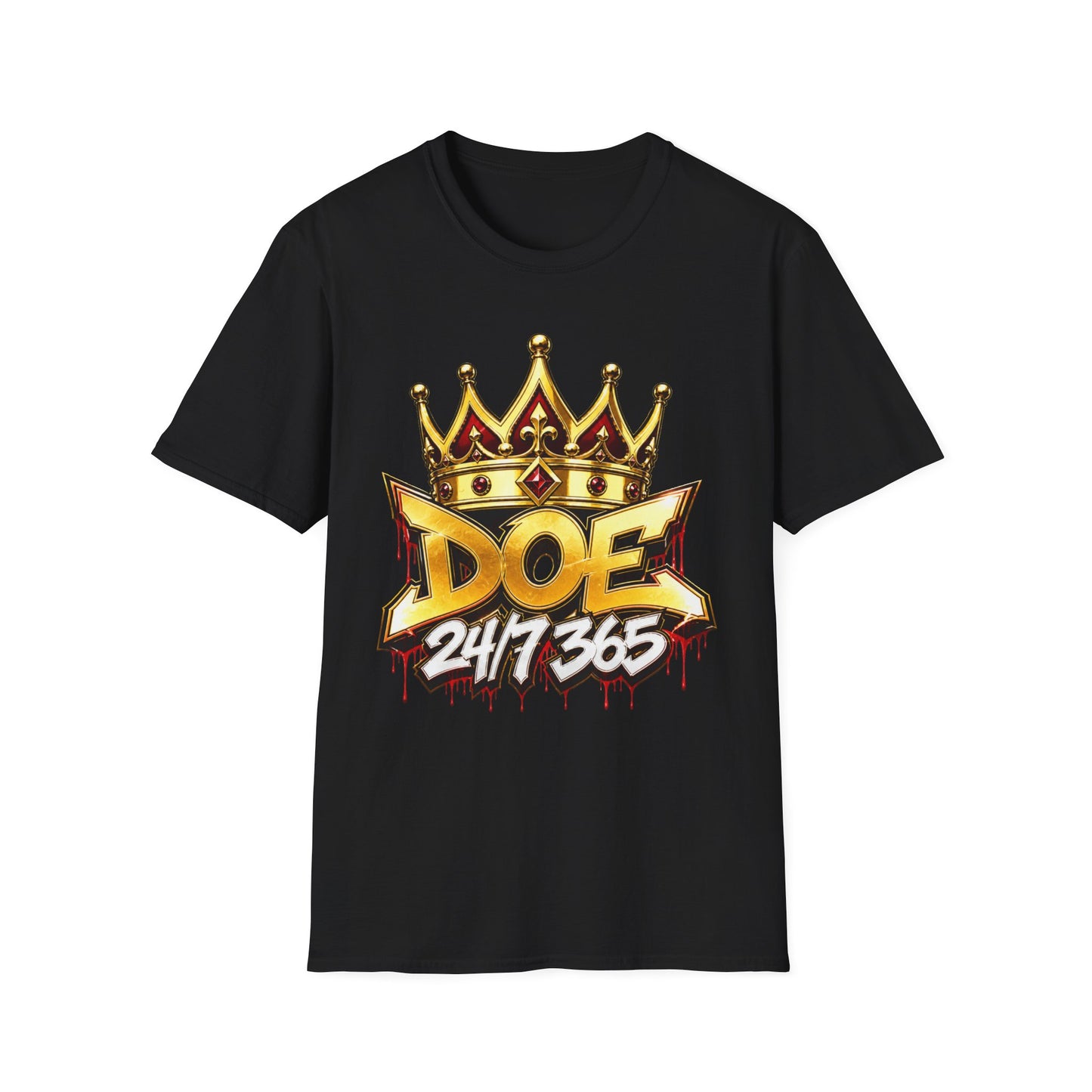 Doe 24/7/365 Crown T-Shirt — Bold Streetwear Graphic Tee