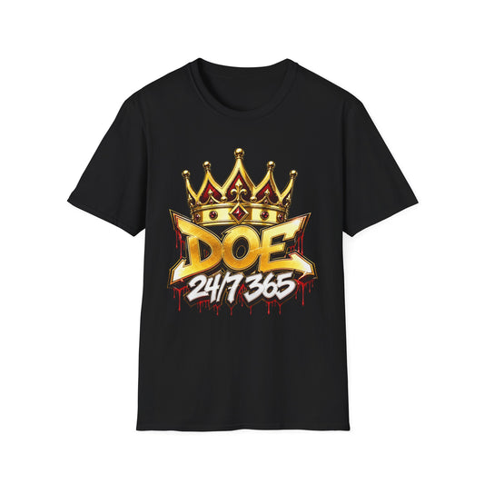 Doe 24/7/365 Crown T-Shirt — Bold Streetwear Graphic Tee