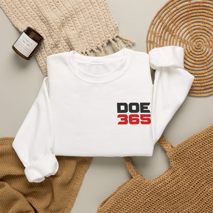 Crewneck Sweatshirt — "Different Over Everybody 365" Motivational Streetwear