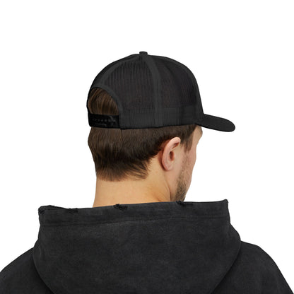 Crown Graffiti Snapback Trucker Cap — Gold King Crown Embroidered Hat