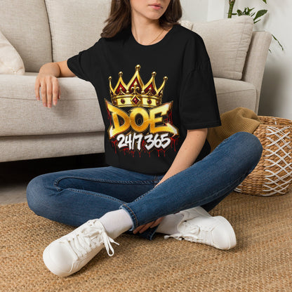 Doe 24/7/365 Crown T-Shirt — Bold Streetwear Graphic Tee
