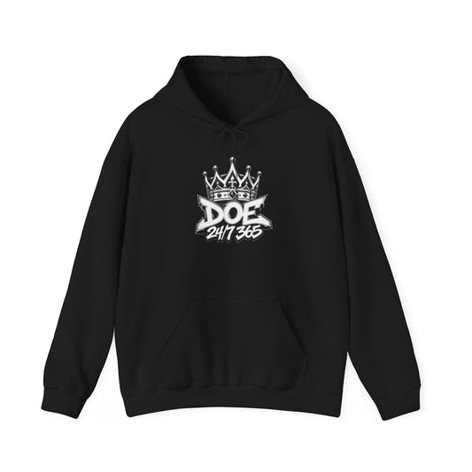 24/7/365 Crown Graphic Streetwear Hoodie