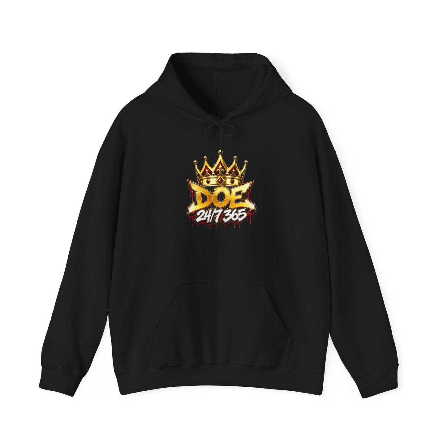 Doe 24/7/365 Crown Hoodie — Streetwear Graphic Pullover