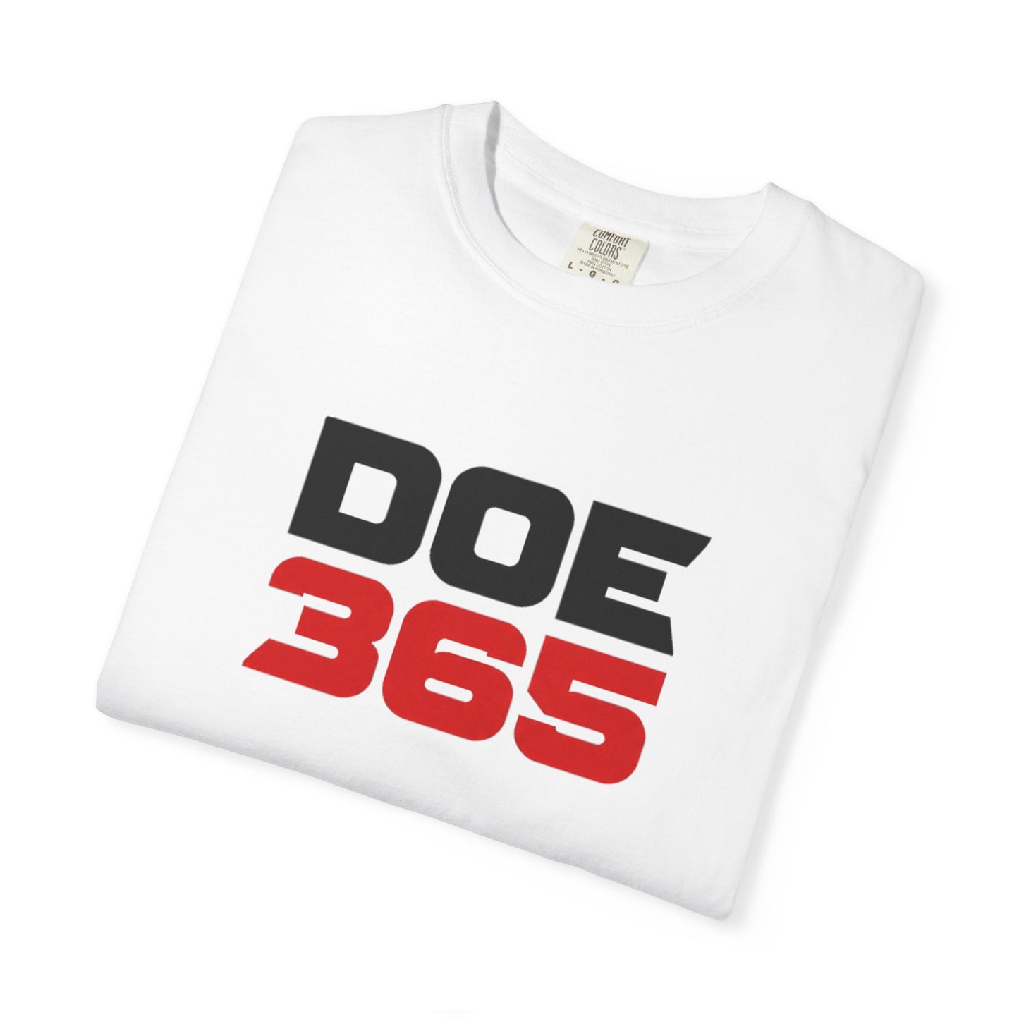 DOE 365 T-Shirt — "Different Over Everybody 365" Graphic Tee
