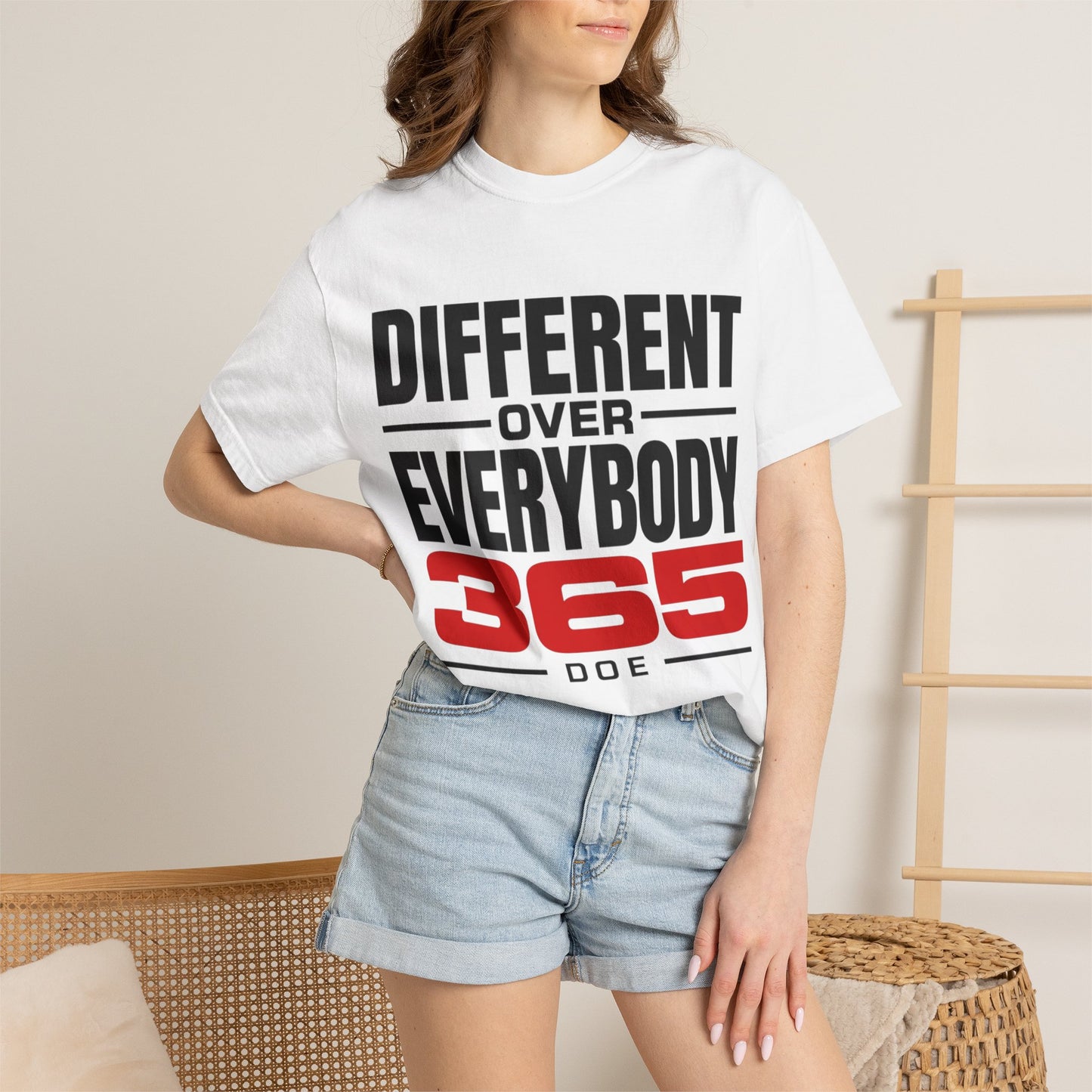 Different Over Everybody 365 T-Shirt — Motivational Graphic Tee