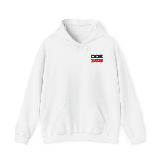 Doe365 Hoodie — Minimal Chest Logo Pullover Hooded Sweatshirt