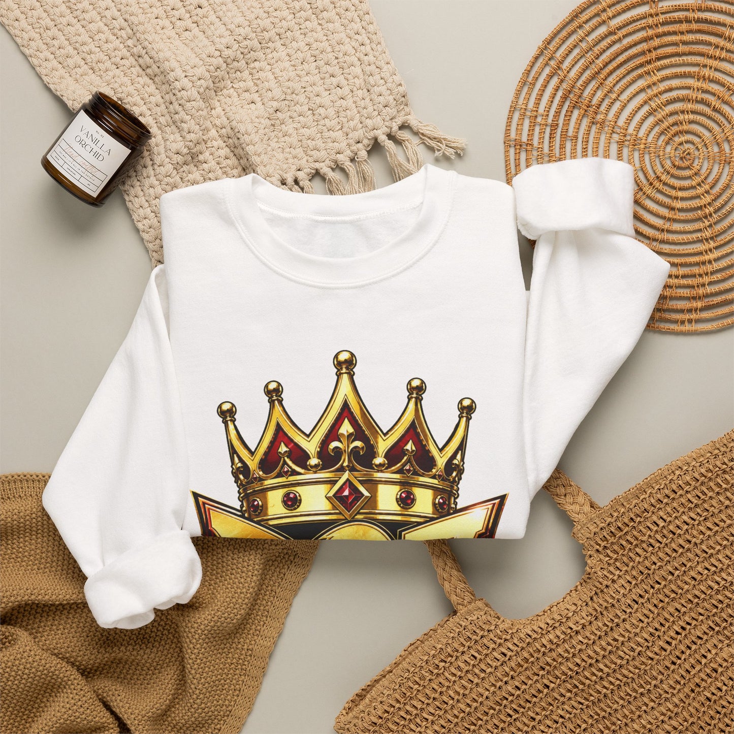 Doe Crown Sweatshirt — "DOE 24/7/365" Graffiti Crewneck