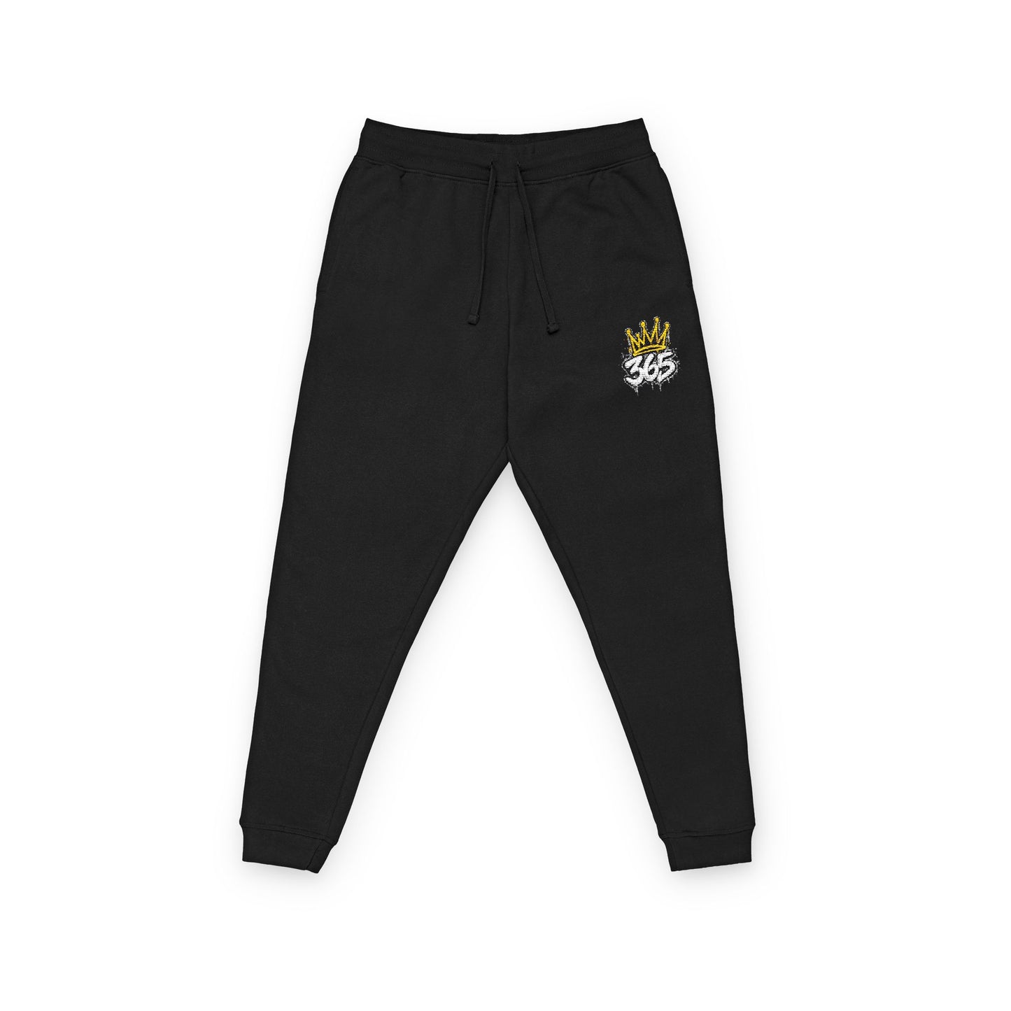 King Crown Embroidered Fleece Joggers