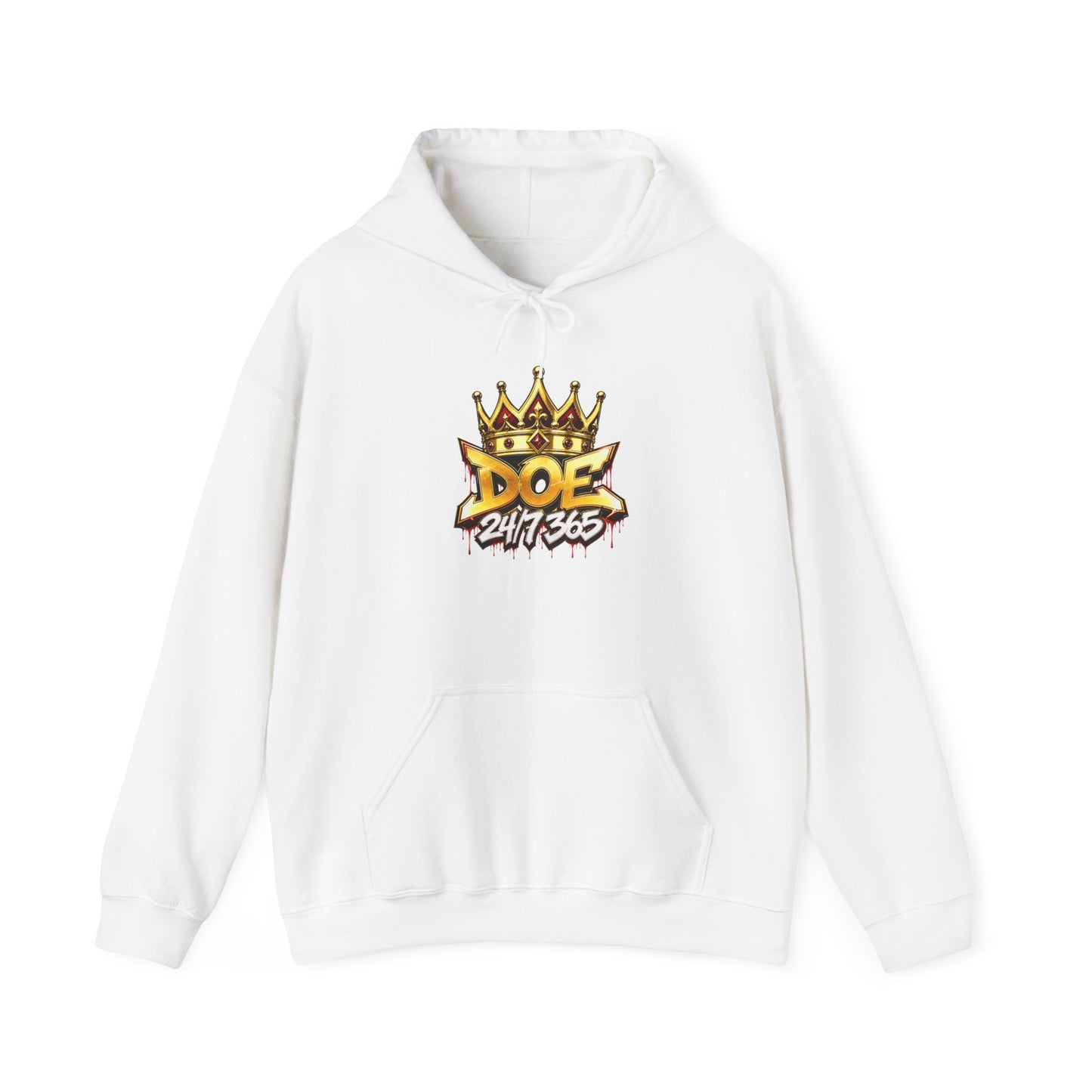 Doe 24/7/365 Crown Hoodie — Streetwear Graphic Pullover