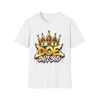 Doe 24/7/365 Crown T-Shirt — Bold Streetwear Graphic Tee