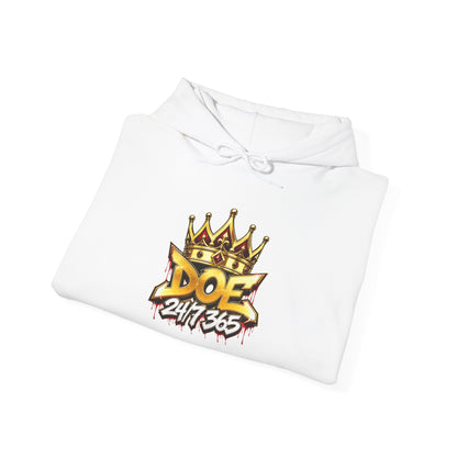 Doe 24/7/365 Crown Hoodie — Streetwear Graphic Pullover