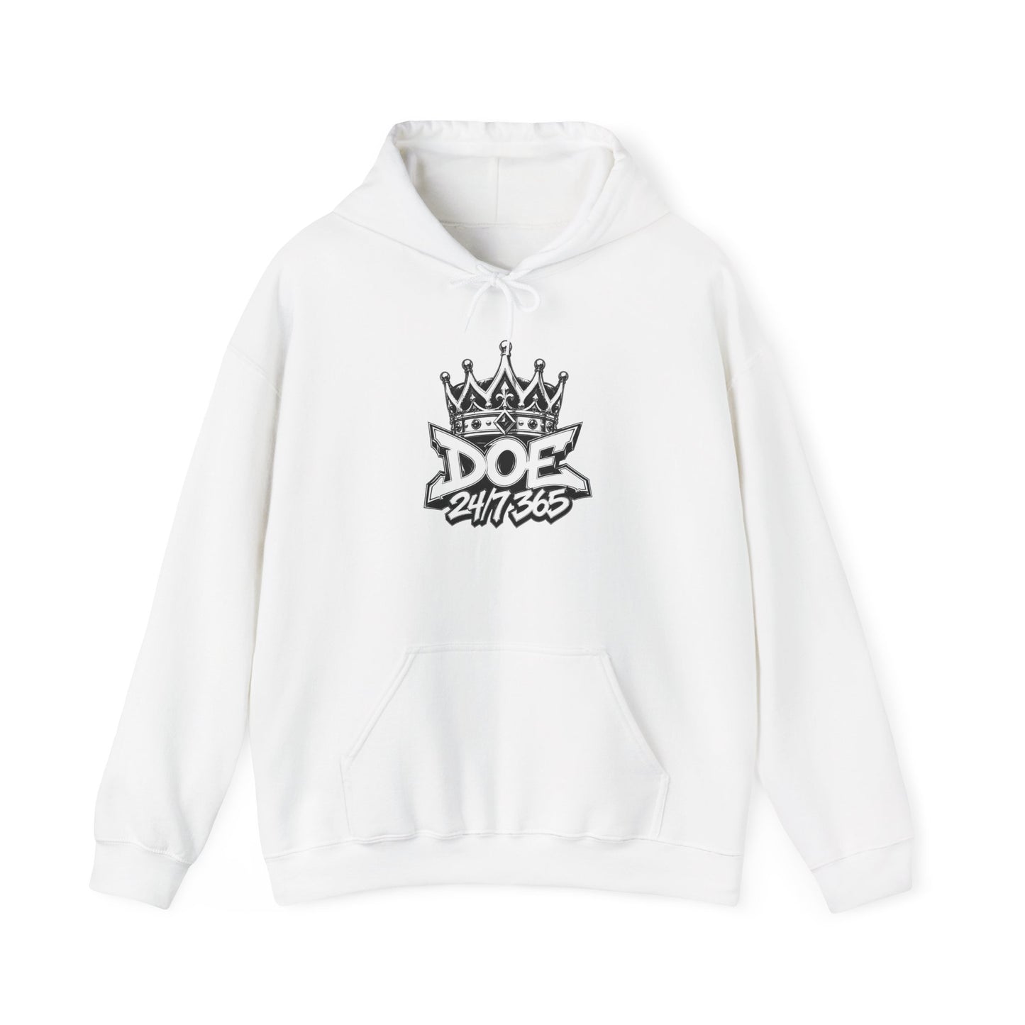 24/7/365 Crown Graphic Streetwear Hoodie